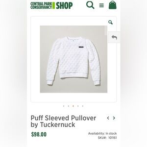 Puffed Sleeve Pullover, Tuckernuck for Central Park Conservancy